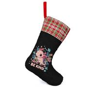 Be Kind Autism Axolotl Personalised Christmas Stocking Sequin Color Changing Xmas Tree Hanging Party Decor