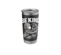 Be Kind Baby Macaque Monkey Plush Hug Retro Stainless Steel Insulated Tumbler