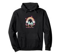 Be Kind Be You Cute Rainbow Kids quote merch Pullover Hoodie