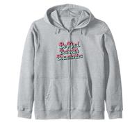 Be Kind But With Boundaries Positive Self-Care Mental Health Zip Hoodie