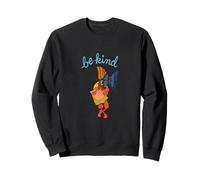 Be Kind Butterfly Girl with Heart Glasses Retro Whimsical Sweatshirt