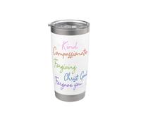 Be Kind & Compassionate: Ephesians 4:32 Scripture Art Stainless Steel Insulated Tumbler
