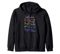 Be Kind & Compassionate: Ephesians 4:32 Scripture Art Zip Hoodie