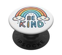 Be Kind Cute Rainbow Love and Kindness Counselor PopSockets Adhesive PopGrip