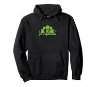 Be Kind Go Vegetarian Positive Vegan Pullover Hoodie