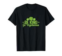 Be Kind Go Vegetarian Positive Vegan T-Shirt