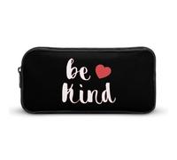 Be Kind Heart Pencil Case Pen Box Stationery Bag Makeup Organizer Multifunctional Pouch Holder
