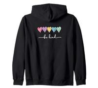 Be Kind hearts Kindness and Compassion cute be kind Zip Hoodie