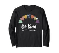 Be Kind Hearts Positivity Long Sleeve T-Shirt