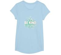 Be Kind in a World Where You Can Be Anything T-Shirt, Girls, Baby Blue, XS