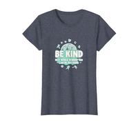 Be Kind in a World Where You Can Be Anything T-Shirt, Women, Heather Blue, XS