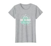 Be Kind in a World Where You Can Be Anything T-Shirt, Women, Heather Grey, XL