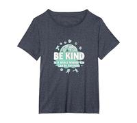 Be Kind in a World Where You Can Be Anything T-Shirt, Women's Plus, Heather Blue, 3X