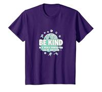 Be Kind in a World Where You Can Be Anything T-Shirt, Youth, Purple, Medium