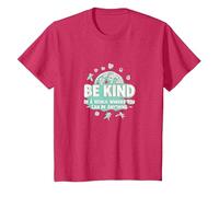 Be Kind in a World Where You Can Be Anything T-Shirt, Youth, Red Heather, Medium