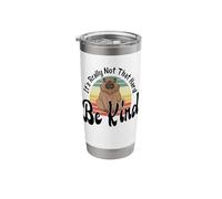 Be Kind It's Really Not that Hard Retro Capybara Kindness Stainless Steel Insulated Tumbler