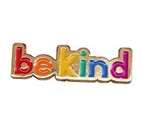 Be Kind LGBTQ+ Love is Love Cute Rainbow Metal Pin Badge