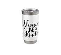 Be Kind Minimalist Love Kindness Positive Stainless Steel Insulated Tumbler