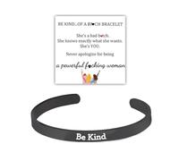 Be Kind of a B Bracelet Be Kind Inspirational Cuff Bracelet for Women Be Kind Friendship Bracelet Jewelry Gifts for Women Gifts for Christmas, L, Alloy, no gemstone