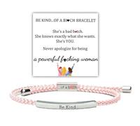 Be Kind of a B Tube Bracelet for Women Let Them Bracelet Inspirational Bracelet Braided Rope Bracelet Adjustable Bracelet Best Friend Bracelet Birthday Gift Trendy Jewelry Gift