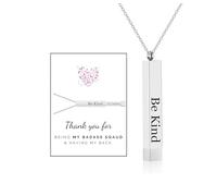 Be Kind Of A Badass Necklace,To My Badass Squad Necklace We Always Have Each Other's Back Tubes Pendant With Hidden Message Necklaces Friendship Jewelry Gifts For My Best Friend, Large, Stainless