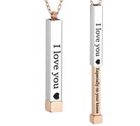 Be Kind of a Badass Necklaces for Women with Hidden Message To Best Friends Sisters Funny Inspirational Gifts Vertical Bar Pendant Necklaces Jewelry Gag Gifts for Women, Stainless Steel, No Gemstone