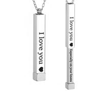 Be Kind of a Badass Necklaces for Women with Hidden Message To Best Friends Sisters Funny Inspirational Gifts Vertical Bar Pendant Necklaces Jewelry Gag Gifts for Women, Stainless Steel, No Gemstone