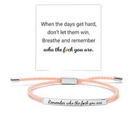 Be Kind of a Tube Bracelet, Adjustable Braided Rope Handmade Engraved Inspirational Stainless Steel Best es Motivational Gifts for Women, Adjustable, Stainless Steel, no gemstone