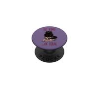 Be Kind Of Feral Black Cat Skull Potion Green Witch Magic PopSockets Adhesive PopGrip