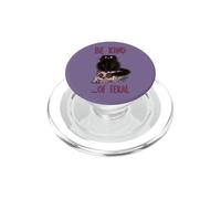 Be Kind Of Feral Black Cat Skull Potion Green Witch Magic PopSockets PopGrip for MagSafe