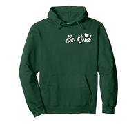 Be Kind Person Behind Me Suicide Prevention Awareness Pullover Hoodie, Adult Unisex, Dark Green, Large