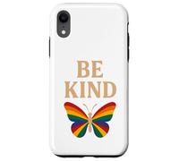 Be Kind Rainbow Butterfly Empathy Acceptance Design Case for iPhone XR