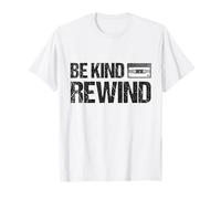 Be Kind Rewind TShirt, 80s Cassette Tape T Shirt T-Shirt