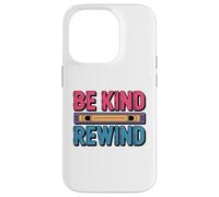 Be Kind Rewind Vintage VHS Retro Art Design Case for iPhone 14 Pro