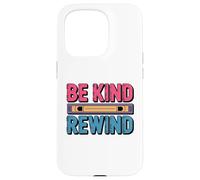 Be Kind Rewind Vintage VHS Retro Art Design Case for iPhone 15 Pro