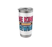 Be Kind Rewind Vintage VHS Retro Art Design Stainless Steel Insulated Tumbler