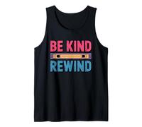 Be Kind Rewind Vintage VHS Retro Art Design Tank Top
