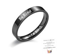 Be Kind Ring, Be Kind of a Ring Be Kind... Of A Ring Stainless Steel Engraved Band Friendship Ring Inspirational Motivational Funny Ring Jewelry Gift for Sorority Sisters Friends