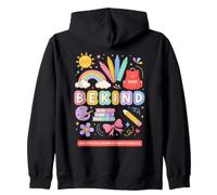 Be Kind School Supplies Rainbow Kids Design Zip Hoodie