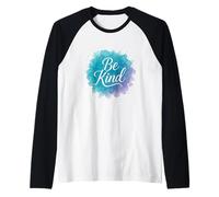 Be Kind Script Splash Raglan Baseball Tee