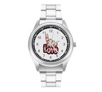 Be Kind Sign Language Love Unisex Watch Simple Wrist Watch Analog Quartz Watch Digital Wrist