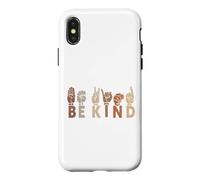 Be Kind, Teachers Interpreter ASL Sign Language Hand Talking Case for iPhone X/XS