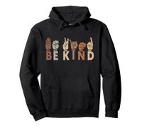 Be Kind, Teachers Interpreter ASL Sign Language Hand Talking Pullover Hoodie