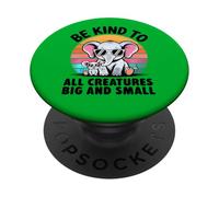 BE KIND TO ALL CREATURES with Elephant and Mouse PopSockets Adhesive PopGrip