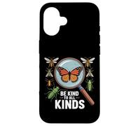 Be Kind to All Kinds Bugs Entomology Insect Lover Case for iPhone 16
