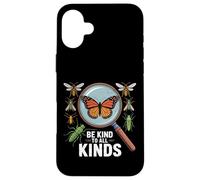 Be Kind to All Kinds Bugs Entomology Insect Lover Case for iPhone 16 Plus