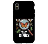 Be Kind to All Kinds Bugs Entomology Insect Lover Case for iPhone X/XS