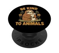 Be Kind to Animals Cute Sloth Rabbit PopSockets Adhesive PopGrip