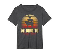 Be Kind to Every Kind for a Vegans Vegetarians Funny Vegan T-Shirt, Women's Plus, Dark Heather Grey, 4X