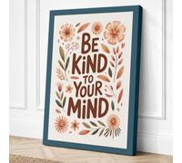 Be Kind to Your Mind Canvas Wall Art Print 30x20 Inch